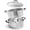 STEAMER POT - 5QT, variant on Steamer Pot for Cooking – Stainless Steel, 3 QT, with Glass Lid & Steamer Basket – 2 Tier Tri-ply Vegetable Steamer, Stay-Cool Silicone Handles, Induction Compatible