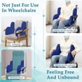 thumbnail image 5 of Lateral Support Cushion for Wheelchair, Elderly Chair Positioning Aid, L-Shape Padded Support for Preventing Leaning, Patient Body Support (1 Pair), 5 of 6