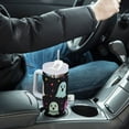 thumbnail image 4 of Yayeee 40oz Stainless Steel Tumbler with Straw and Handle Double-Wall Insulated Travel Water Bottle, Colorful Halloween Ghost, 4 of 8