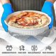 thumbnail image 2 of par de guantes azules resistentes al calor Guantes de horno azules resistentes al calor con dedos Manoplas de horno Agarraderas de cocina Guantes de algodón Guantes de cocina Doble horno, 2 of 4