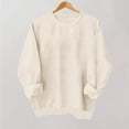 thumbnail image 6 of BODOAO Oversized Sweatshirt for Women,2025 Fall Casual Crewneck Pullover Sweatshirt Soft Comfy Long Sleeve Sweatshirt Loose Fit Cute Hoodies Y2K Tunic Tops Sweaters Comfy Fall Fashion Outfits Beige L, 6 of 9
