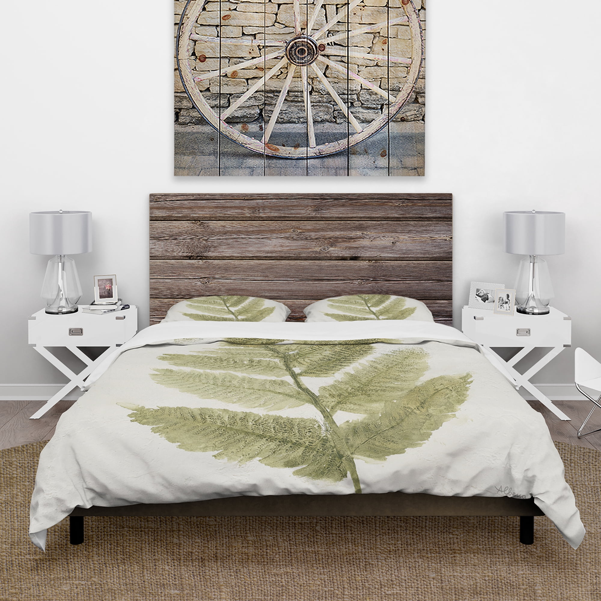 Designart 'Simple Forest IV' Cottage Duvet Cover Set