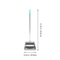 thumbnail image 2 of BESTOYARD Stainless Steel Dustpan Long Handle Home Cleaning Supplies Silver, 2 of 8