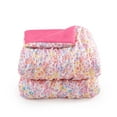 thumbnail image 5 of Garden Posies Pink 3-Piece Embellished Soft Microfiber Comforter Set - Twin, 5 of 8