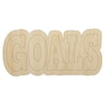 thumbnail image 1 of Goals Bold Text Wood Shape Unfinished Piece Cutout Craft DIY Projects - 4.70 Inch Size - 1/4 Inch Thick, 1 of 7