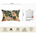 thumbnail image 6 of Flower Boho Outdoor Lumbar Pillow Covers 12x20 Waterproof Set of 2 Bohemian Blooming Floral Tropical Leaves Pattern Patio Throw Pillow Covers for Porch Balcony Garden, 6 of 6