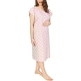 thumbnail image 1 of Utopia Care Robe d'Hôpital, 100 % Coton Robe de Patient (Petit-Moyen, Carreau Rose), 1 of 1