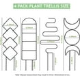 thumbnail image 2 of 4 Pcs Plant Trellis for Climbing Plants Indoor, Small Trellis for Potted Plants,Indoor Plant Trellis for Potted Plants Support Black Garden Trellis for Pothos,Flower,, 2 of 7