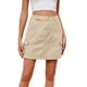 thumbnail image 2 of Falda vaquera con cintura elástica para mujer - Falda ajustada a la cadera con bolsillos cargo, informal para salir de fiesta, S-XXL, 2 of 8
