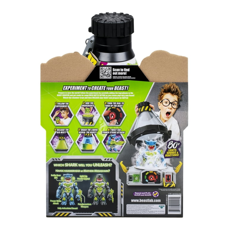 Beast Lab Shark Beast Creator Toy Set with Real Bio Mist, 80+ Lights, Sounds and Reactions, Ages 5+ - Walmart.com Beast Lab Shark Beast Creator Toy Set with Real Bio Mist, 80+ Lights, Sounds and Reactions, Ages 5+ - Walmart.com