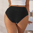 thumbnail image 3 of Fulorrnie Seamless Mid Rise Women's Underwear Breathable Cotton Gusset No Show Invisible Panties for Everyday Comfort, Black, L, 3 of 4