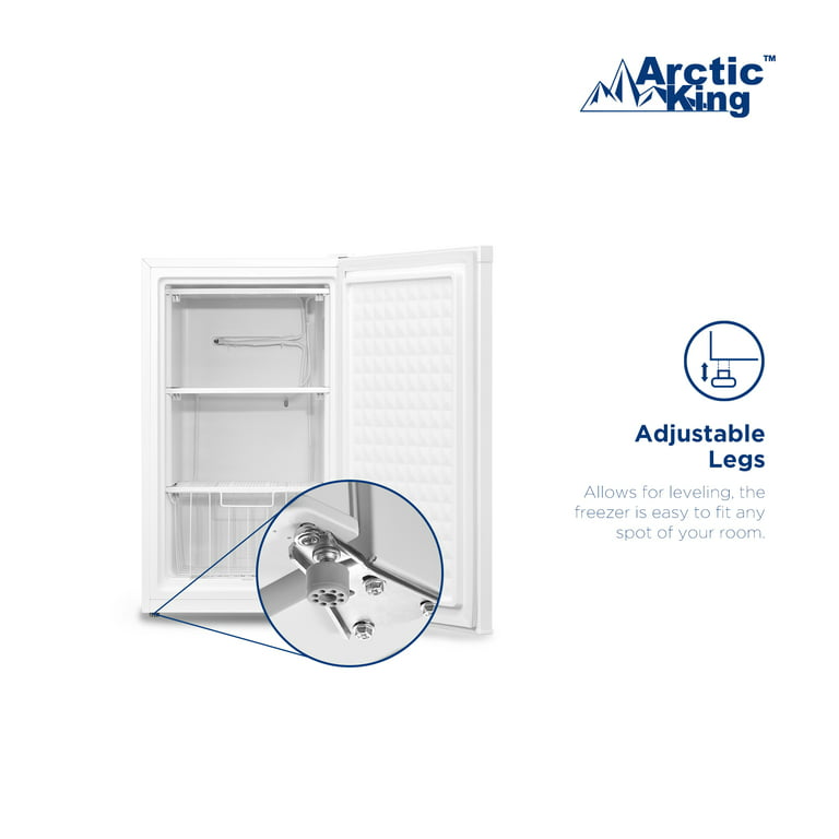 Arctic King 3.0 Cu ft Upright Freezer White, E-Star