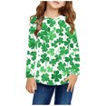 thumbnail image 1 of Chemises pour Filles, Garçons et Filles, Bas à Manches Longues Imprimés à la Mode, Col Rond, Hauts/chemises, 1 of 9