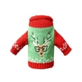 thumbnail image 2 of Cute Christmas Sweater Wine Bottle Cover, Handmade Wine Bottle Sweater For Christmas Decorations Cute Christmas Sweater Party Decorations Elk, 2 of 3