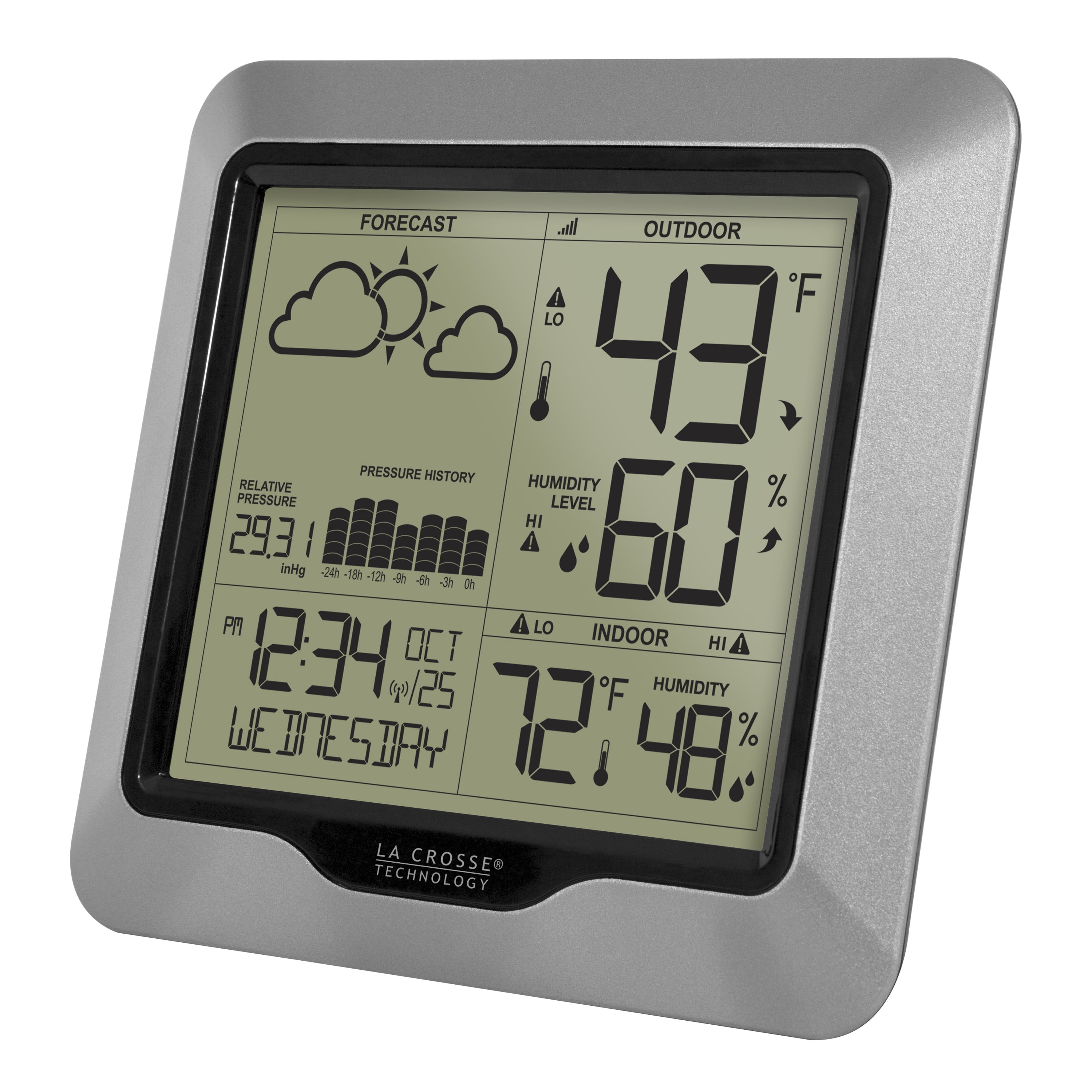 La Crosse Technology Wireless Digital Forecast Station with Pressure History, 308-1417