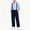 Dark Blue, variant on Gamivast Dress Pants for Boys Preppy with Suspender Straight Leg Back To School Open Bottom Trousers for Everyday Wear School and formal Dark Gray 5-6Years