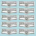 thumbnail image 2 of 10 Switch Plate Tags BEDROOM Name Signs Labels Chrome Brass Traditional Engraved Wall Light Switch Cover Labels | Renovators Supply, 2 of 2