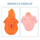 thumbnail image 3 of Impermeable reflectante para perros, con capucha, doble capa, para exteriores (naranja L), 3 of 5