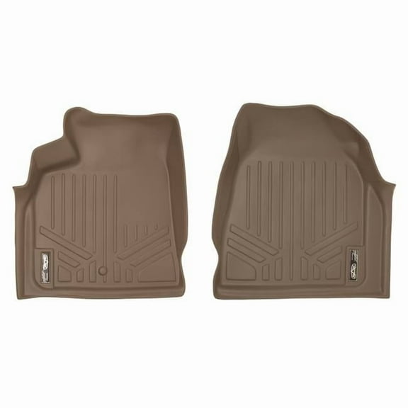 Custom Fit 1st Row Floor Mats Liner Set for 2008-2017 Buick Enclave, Tan