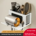 thumbnail image 2 of Wall Mounted Hair Care Organizer Box - Strong Load Capacity, No Drill Hair Dryer Holder And Straightener Stand for Your Bathroom, 2 of 8