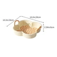 thumbnail image 3 of STPToys Clearance Fruit Bowl with Handles for Kitchen Counter Decorative,Plastic Serving Tray Snackle Bowls Fruit Basket for Living Room - Orange, 3 of 7