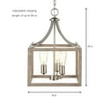 thumbnail image 5 of Hampton Bay Boswell Quarter 3-Light Brushed Nickel Pendant with Weathered Wood Accents, 5 of 6