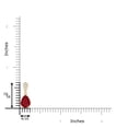 thumbnail image 3 of ANGARA Natural Vintage Style Pear 1.15 ct Ruby Drop Pendant with Diamonds in 14K Yellow Gold for Women (Size-8x6mm) | July Birthstone, Anniversary, Jewelry Gift for Women | Natural Ruby Necklace, 3 of 8