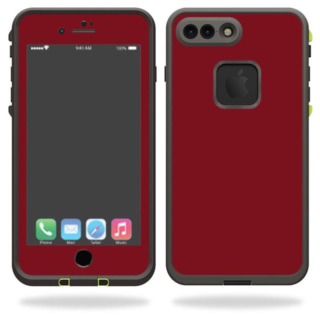MightySkins LIFIP7PL-Solid Burgundy Skin for Lifeproof iPhone 7 Plus - Solid Burgundy