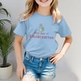 thumbnail image 2 of Povozer Toddler Baby Girl Back to School T-Shirt Outfit Kindergarten First Grade Short Sleeve T-Shirt First Day of Kindergarten Tops(Light Blue,12-13 Years), 2 of 4
