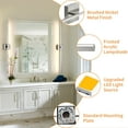 thumbnail image 6 of KAISITE Modern Bathroom Vanity Light 39 inch Dimmable Nickel Bathroom Light Fixtures for Bathroom Wall Sconce with 3500K Warm Light Bedroom, 6 of 9