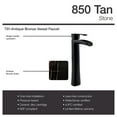 thumbnail image 4 of MR Direct 850-Tan Granite Vessel Sink Ensemble with Antique Bronze finish 731 faucet, pop-up drain, and sink ring, 4 of 6