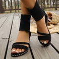 thumbnail image 5 of WEIOUKC Women Vintage Open Toe Flat Sandal Booties Suede Cutout Bootie Sandals Back Zipper Hollowed-Out Summer Ankle Booties Peep Round Toe Office Ladies Work Flat Shoes Party Dressy Daily, 5 of 8