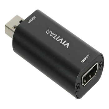 Vivitar HDMI to USB Video Converter with Real-Time HDMI Video and Audio for Live Streaming, Includes USB-C Adapter Cable, Black