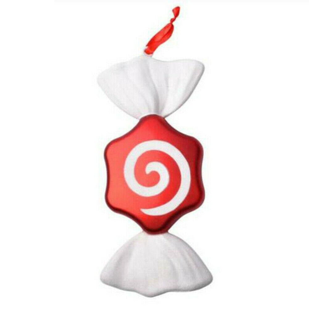 Giant Red White Glitter Candy Cane Sweet Lollipop Ornament Christmas ...