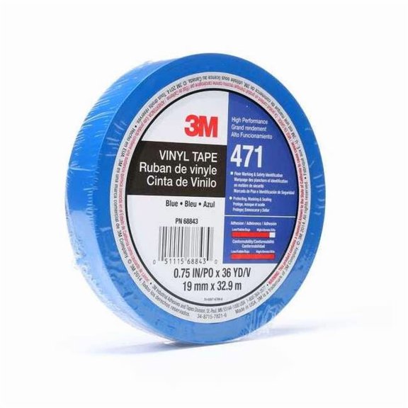 3m Floor Tape,Blue,3/4 inx108 ft,Roll 471