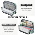 thumbnail image 5 of Standing Pencil Case with Base Large Capacity Stationery Pouch Pen Bag with Zipper for Women Men Beautiful Swirling Lines, 5 of 7