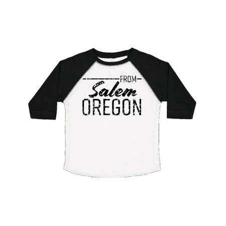

Inktastic From Salem Oregon in Black Distressed Text Gift Toddler Boy or Toddler Girl T-Shirt