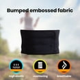 thumbnail image 6 of Sioweci Waist Trimmer Wide Coverage Effective Fat Burning Posture Correction Plus Size Mens Waist Trainer Sweat Belt Black L, 6 of 13