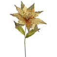 thumbnail image 1 of Gold Poinsettia Flower Stem, 26 & 12 in., 1 of 1
