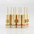 thumbnail image 3 of 4x Gold-Plated Banana Connectors Corrosion-Resistant for Long-Lasting Speaker Connections, 3 of 7