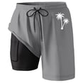 thumbnail image 4 of Kcolen Mens Swim Trunks 5 Inch Black Solid Swim Shorts Loose Swimsuit Men Compression Liner Summer Beach Swimming Shorts for Men, 4 of 4