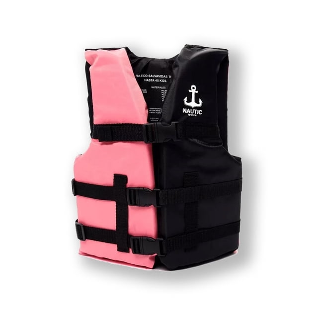Chaleco Salvavidas Profesional Tipo III para Niños NauticbyDCH CS45KG3 con Resistencia de hasta 45 KG color Rosa Nautic by DCH CS45KG3