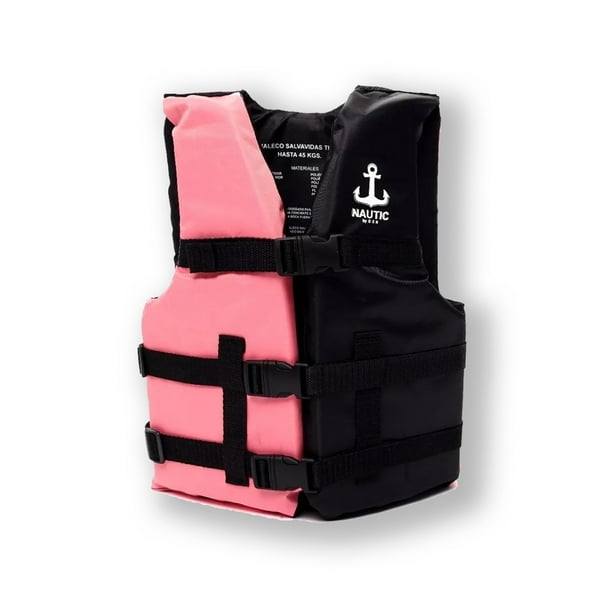Chaleco Salvavidas Profesional Tipo III para Niños NauticbyDCH CS45KG3 con Resistencia de hasta 45 KG color Rosa Nautic by DCH CS45KG3