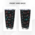 thumbnail image 3 of KLL Colorful Insect Print 40oz Stainless Steel Insulated Car Cup with Spillproof Lid - Keep Your Drink Hot or Cold on the Go-Straw Three-piece Set, 3 of 8