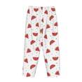 thumbnail image 5 of Goofa Hand Drawn Watermelon Printed Soft Pajama Pants for Women, Wide Leg Comfy Casual Lounge Yoga Pants-XX-Large, 5 of 9