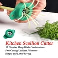 thumbnail image 3 of Cuchillo de seda Scallion para cocina, trituradora de cebolla verde, cortador de cebolla verde, cortador de cebolleta, ralladores, cuchillo de seda triturado (verde), 3 of 5