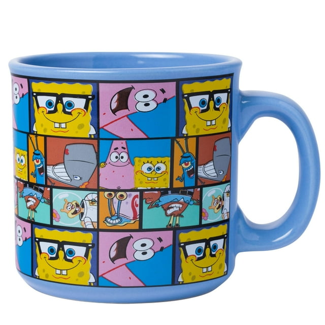 Taza Camper Silver Buffalo con diseño de Bob Esponja, 600 ml
