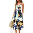 thumbnail image 1 of Nouvelle Robe Décontractée Ample pour Femmes avec Poches Robe d'Été Imprimé Floral Robe de Plage, 1 of 3