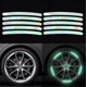 thumbnail image 2 of Pegatinas reflectantes para llantas de coche, moto, bicicleta y cochecito - Decoración universal reflectante antirayaduras para seguridad nocturna (60 piezas), 2 of 5