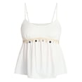 thumbnail image 5 of No Boundaries Shell Babydoll Cami Top, Women's XXS-XXL, 5 of 5